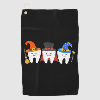 Serviette De Golf Dentiste Halloween dents Dentaire