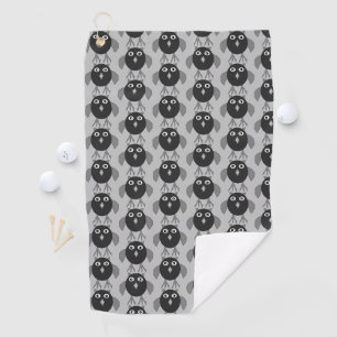 Serviette de golf déplaisant Halloween Owl