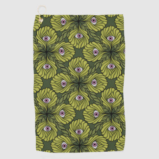 Serviette De Golf Déplaisant mignon Plante printemps vert Imaginaire