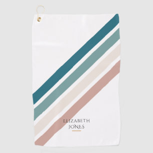 Serviette De Golf Design minimaliste aux couleurs pastel