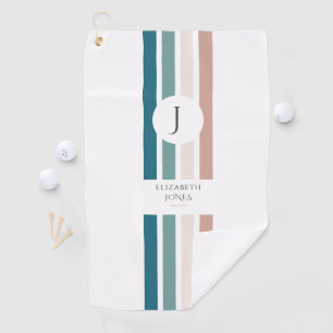 Serviette De Golf Design minimaliste aux couleurs pastel