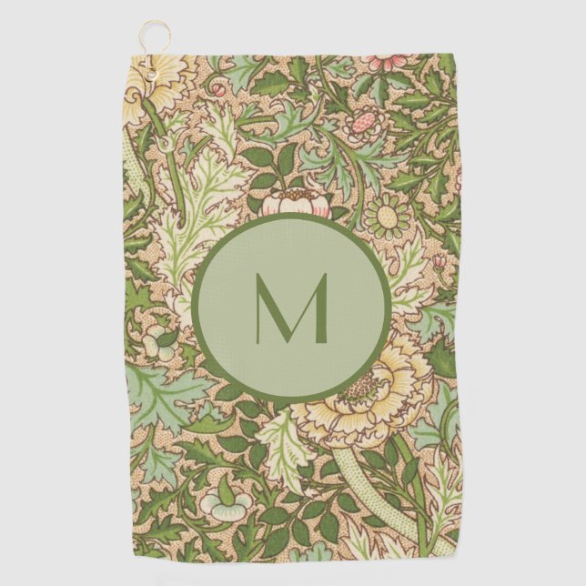 Serviette De Golf Design personnalisé William Morris Motif (Devant)