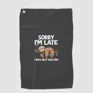 Serviette De Golf Désolé pour mon retard j'ai lambiné T-Shirt de par