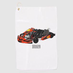 Serviette De Golf dessin animé de Kart racing