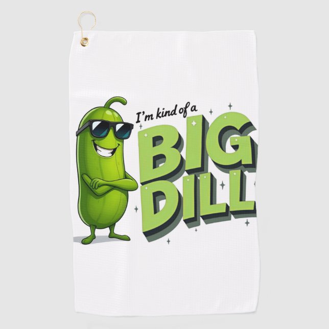 Serviette De Golf Dill Pickles Amateurs Cadeau - Drôle Drôle Dessins (Devant)