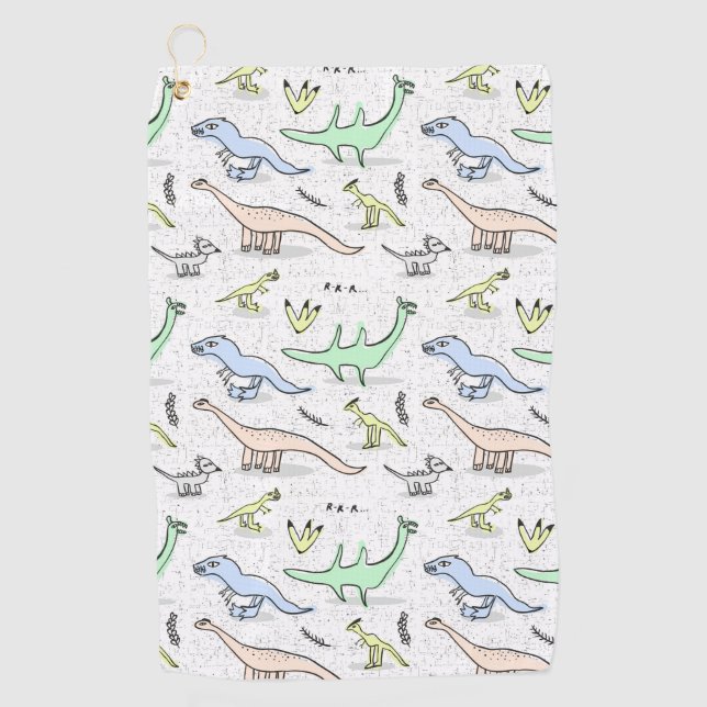 Serviette De Golf Dinos (Devant)