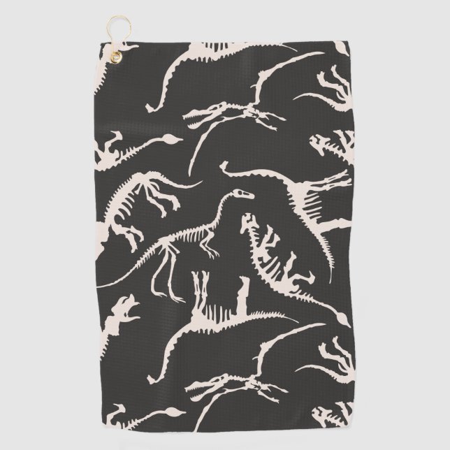 Serviette De Golf Dinosaure comique de dino motif amusant (Devant)