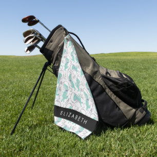 Serviette De Golf Dinosaures Spatiaux, Dinosaures Mignons, Étoiles,