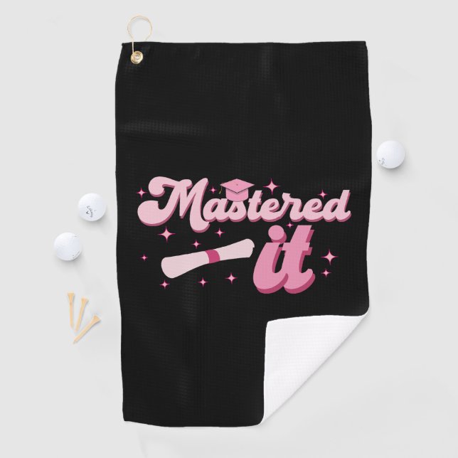 Serviette De Golf Diplômé Maîtrise Diplômé MBA Diplômé (En situation)