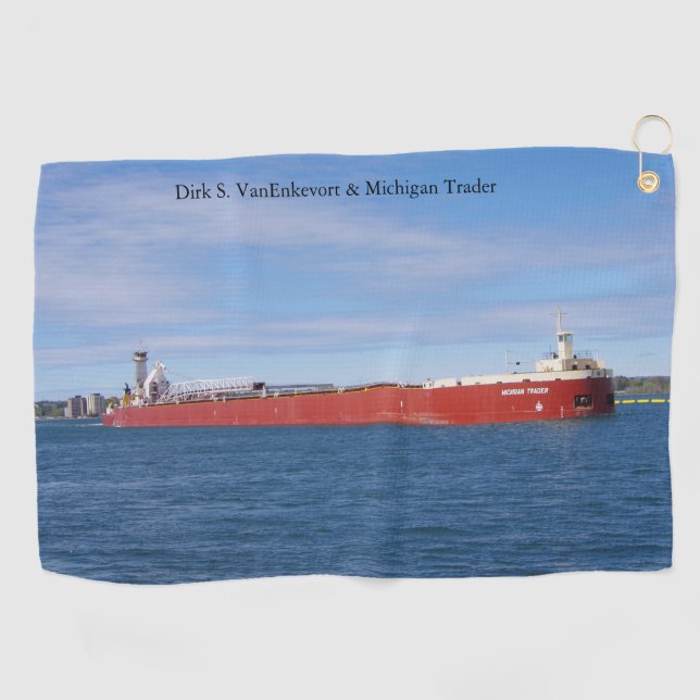 Serviette de golf Dirk S. VanEnkevort & Michigan T (Horizontal)
