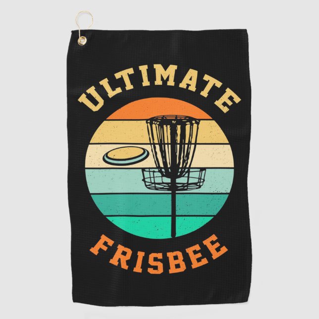 Serviette De Golf Disc Golf Ultimate Frisbee (Devant)