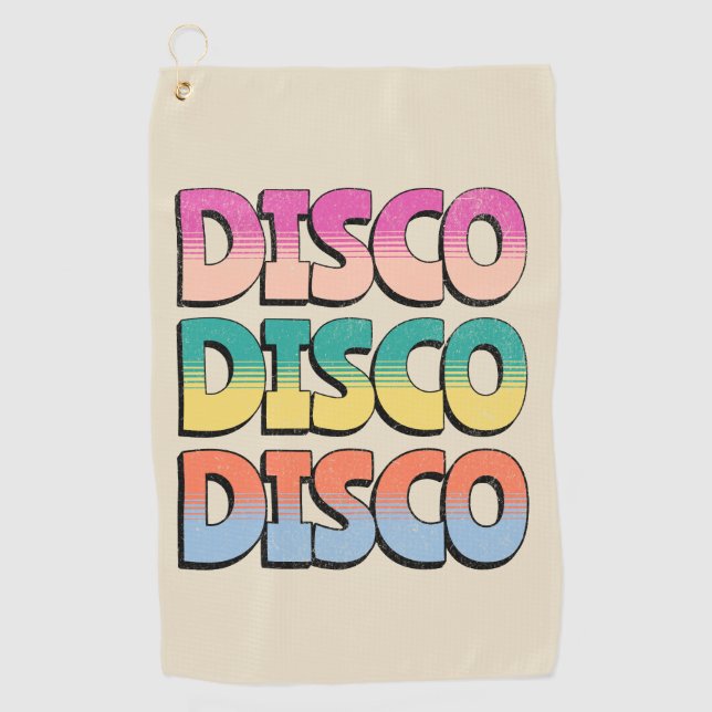 Serviette De Golf Disco Music (Devant)