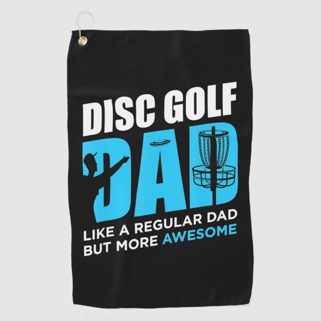 Serviette De Golf Disk Golf papa (Devant)