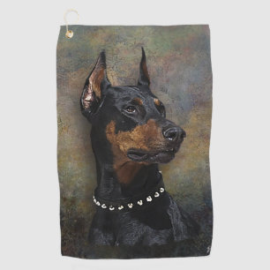 Serviette De Golf Doberman