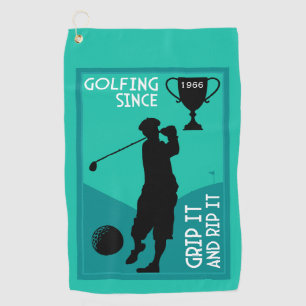 Serviette De Golf Don d'anniversaire aux golfeurs modifiables