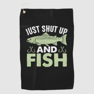 Serviette De Golf Don Fisher Juste Fermer Et Poisson