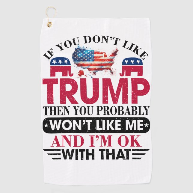 Serviette De Golf Donald Trump (Devant)