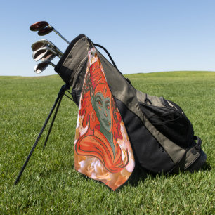 Serviette De Golf Donner du pouvoir à la déesse Art spirituel Force
