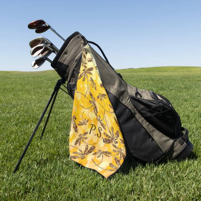 Serviette de golf Dragonfly Sunshine (Vert)
