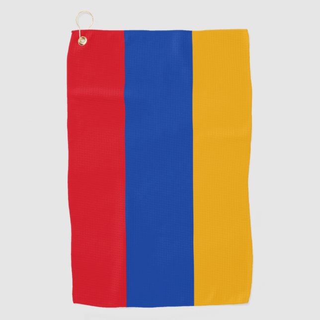 Serviette De Golf Drapeau Arménie (Devant)