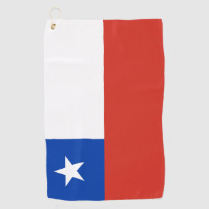 Serviette De Golf Drapeau chilien & vacances de golf au Chili /sport