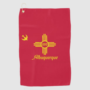 Serviette De Golf Drapeau d'Albuquerque, Nouveau-Mexique