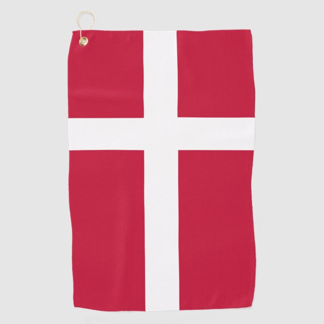 Serviette De Golf Drapeau danois Patriotique danois (Devant)