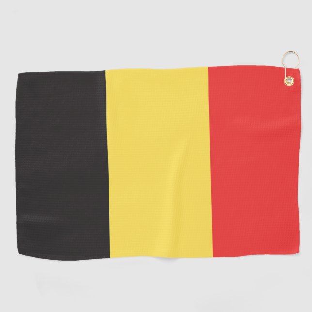 Serviette De Golf Drapeau de Belgique (Horizontal)