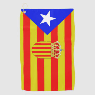 Serviette De Golf Drapeau de Catalogne