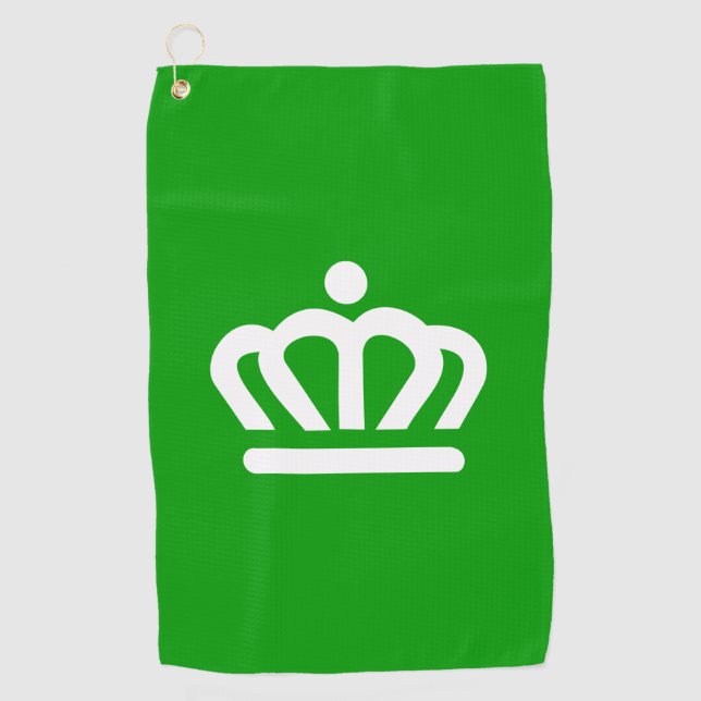 Serviette De Golf Drapeau de Charlotte, Caroline du Nord (Devant)