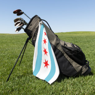 Serviette De Golf Drapeau de Chicago