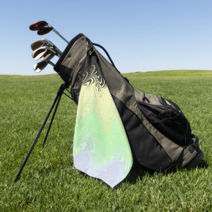 Serviette De Golf Drapeau de fierté Cassgenre Abstrait Marbré Ondulé