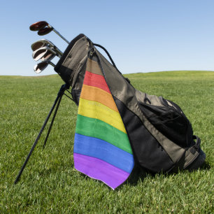 Serviette De Golf Drapeau de fierté gay inclusif texturé de Slippery