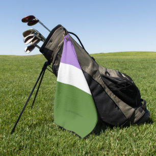 Serviette De Golf Drapeau de fierté genderqueer de SlipperyJoe lavan