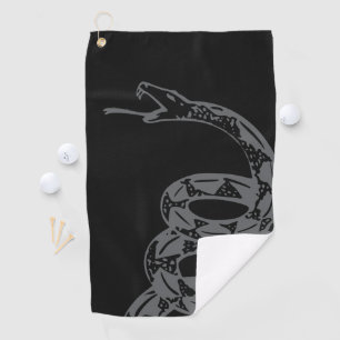 Serviette De Golf Drapeau de Gadsden Ne Marchez pas sur Moi Gris