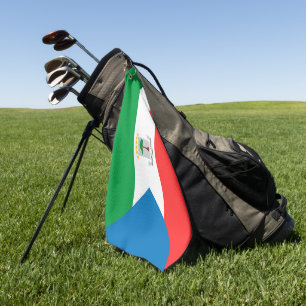 Serviette De Golf Drapeau de Guinée équatoriale