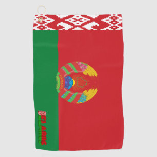 Serviette De Golf drapeau de la Biélorussie