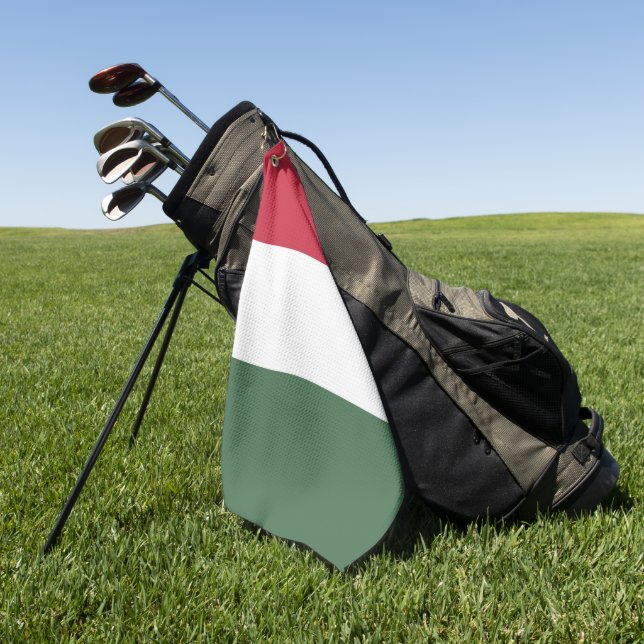 Serviette De Golf drapeau de la Hongrie (Vert)