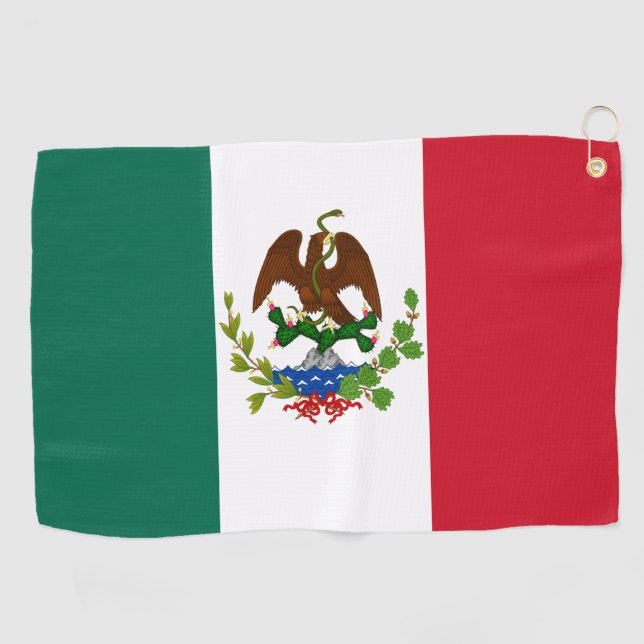 Serviette De Golf Drapeau de la République mexicaine : 1824-1835, Pè (Horizontal)