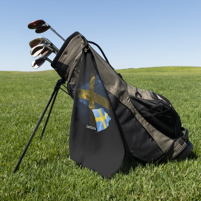 Serviette De Golf Drapeau de la Suède (Vert)