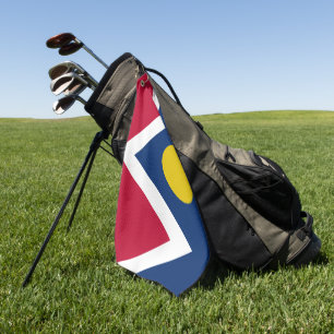 Serviette De Golf Drapeau de la ville de Denver (Colorado)