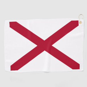 Serviette De Golf Drapeau de l'Alabama, Croix cramoisie de Saint-And