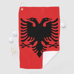 Serviette De Golf Drapeau de l'Albanie