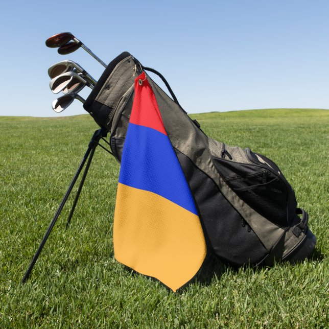 Serviette De Golf Drapeau de l'Arménie (Vert)