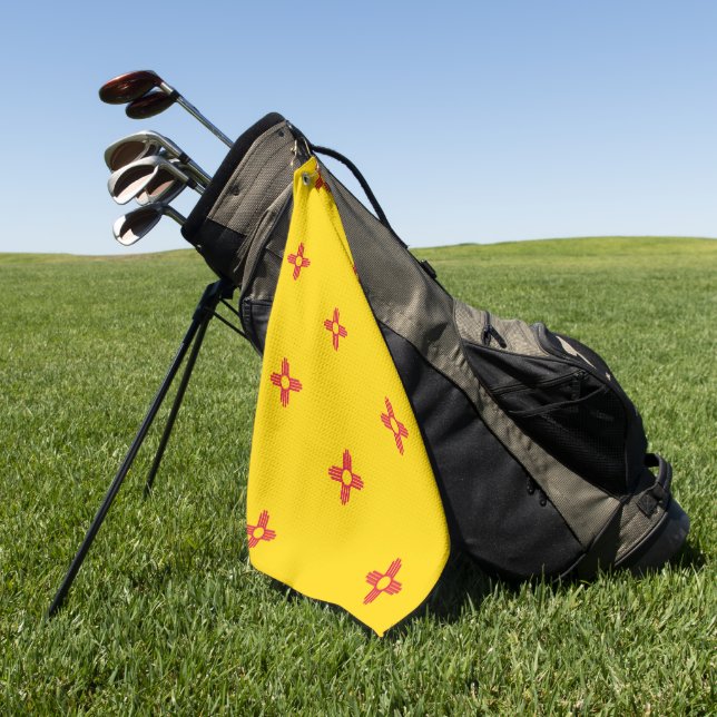 Serviette De Golf Drapeau de l'État du Nouveau-Mexique (Vert)