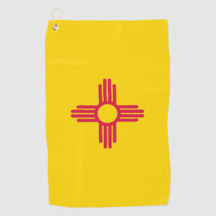 Serviette De Golf Drapeau de l'État du Nouveau-Mexique Golf Towel
