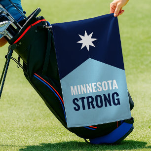 Serviette De Golf Drapeau de l'État rebelle du Minnesota