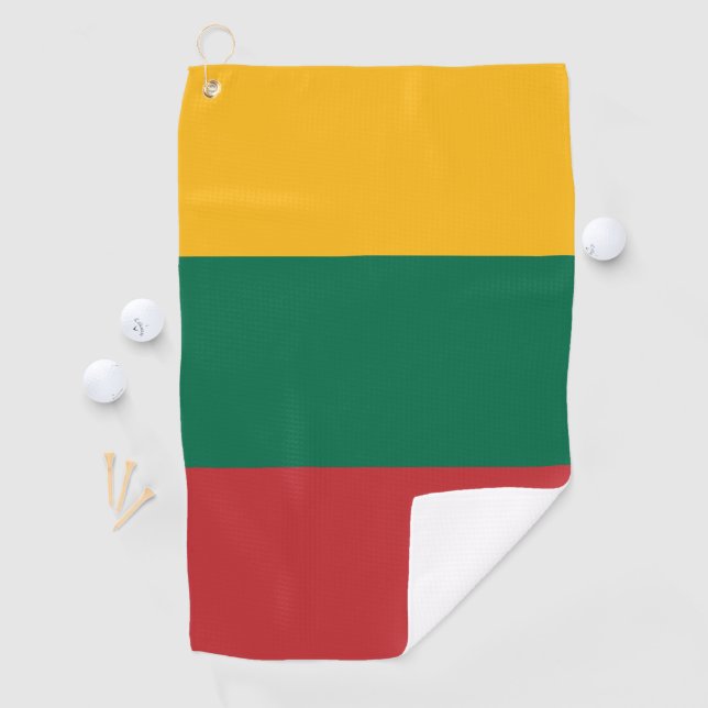 Serviette De Golf Drapeau de Lituanie (En situation)