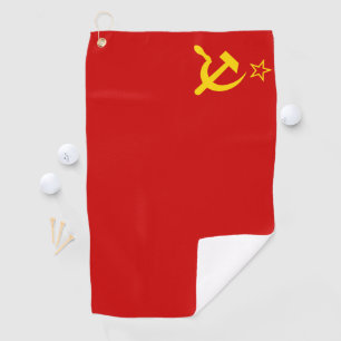 Serviette De Golf Drapeau de l'Union soviétique URSS Communiste Fauc