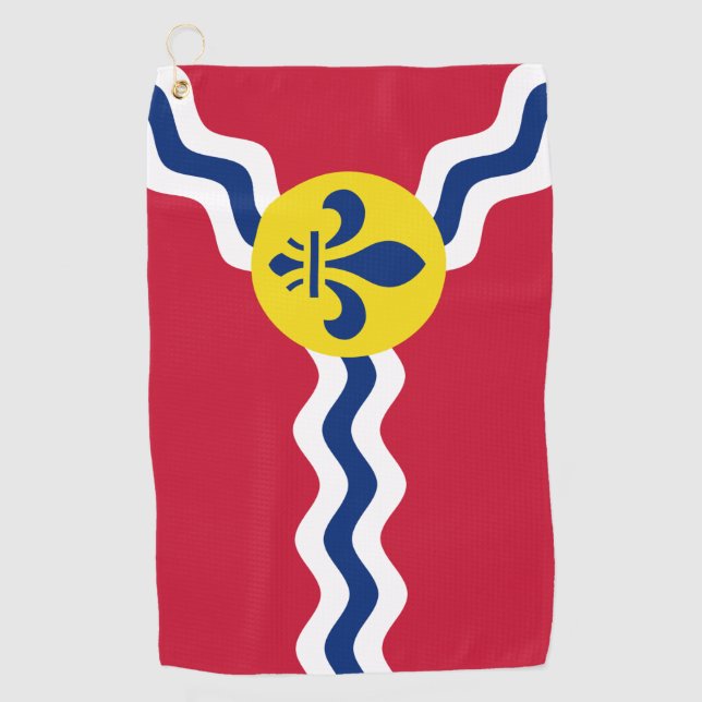 Serviette De Golf Drapeau de Saint-Louis, Missouri (Devant)